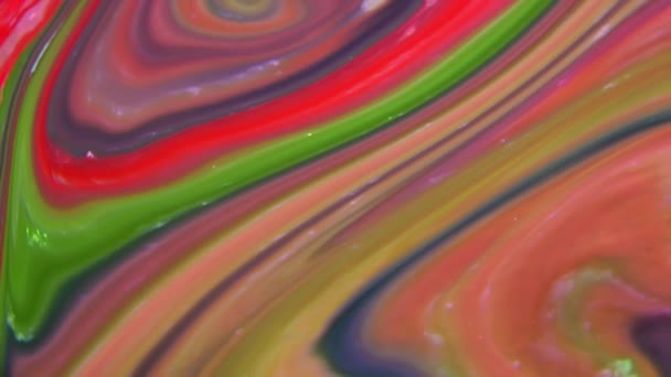 Abstract Colours Spreading Paint Swirling Blast 1920X1080 Footage Amazing Organic — Stock Video