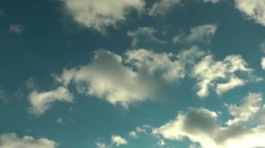 1920 x 1080 25 Fps. çok güzel bulutlarda mavi temiz gökyüzü Time Lapse Video.