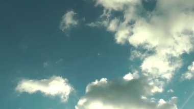 1920 x 1080 25 Fps. çok güzel bulutlarda mavi temiz gökyüzü Time Lapse Video.