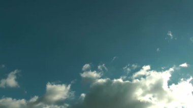 1920 x 1080 25 Fps. çok güzel bulutlarda mavi temiz gökyüzü Time Lapse Video.