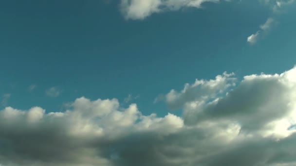 1920 1080 Fps Zeer Mooie Wolken Blauwe Clean Sky Time — Stockvideo