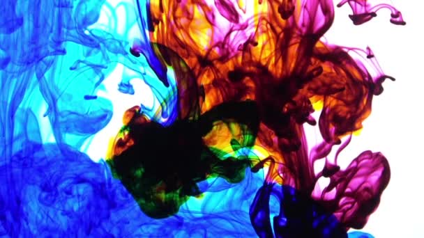 1920X1080 Fps Красивые Абстрактные Разноцветные Пряности Текстуре Водного Фона — стоковое видео