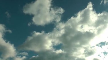 1920 x 1080 25 Fps. çok güzel bulutlarda mavi temiz gökyüzü Time Lapse Video.