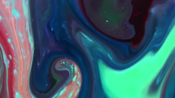 Abstract Colours Spreading Paint Swirling Blast Inglês Esta Filmagem 1920X1080 — Vídeo de Stock