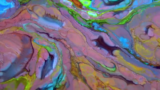 Abstrakte Farben Die Farbe Verwirbeln Und Explodieren Lassen Dieses 1920X1080 — Stockvideo