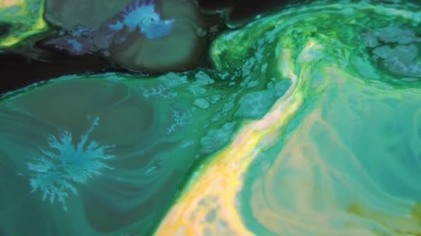 Abstract Colours Spreading Paint Swirling Blast Inglês Esta Filmagem 1920X1080 — Vídeo de Stock