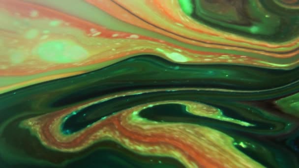 Abstract Colours Spreading Paint Swirling Blast 1920X1080 Footage Amazing Organic — Stock Video