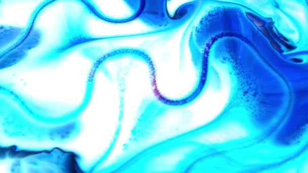 Abstract Colours Spreading Paint Swirling Blast 1920X1080 Footage Amazing Organic — Stock Video