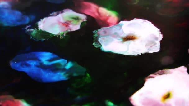 Abstract Colours Spreading Paint Swirling Blast Inglês Esta Filmagem 1920X1080 — Vídeo de Stock
