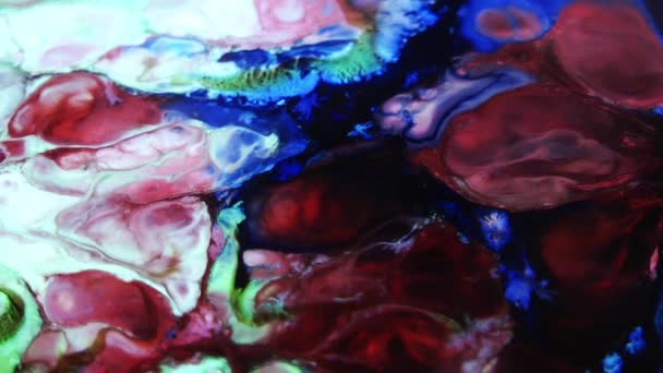 Abstract Colours Spreading Paint Swirling Blast Inglês Esta Filmagem 1920X1080 — Vídeo de Stock