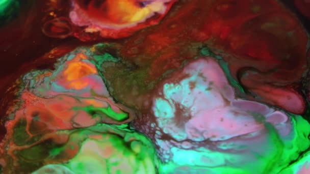 Abstract Colours Spreading Paint Swirling Blast Inglês Esta Filmagem 1920X1080 — Vídeo de Stock