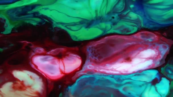 Abstract Colours Spreading Paint Swirling Blast Inglês Esta Filmagem 1920X1080 — Vídeo de Stock