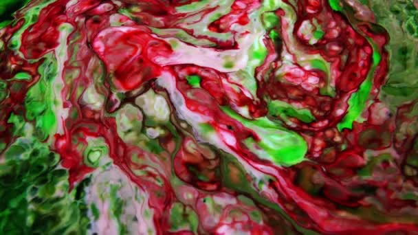 Abstract Colours Spreading Paint Swirling Blast 1920X1080 Footage Amazing Organic — Stock Video