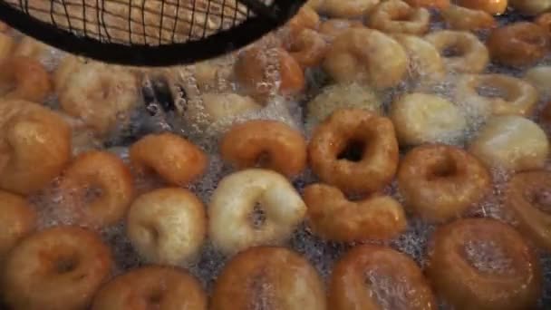 1920X1080 Fps Very Nice Turkish Doughnuts Traditional Donut Lokma Video — Stock Video