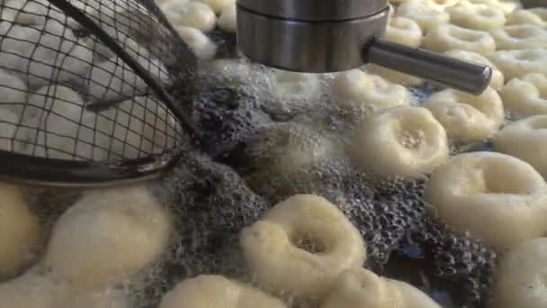 1920X1080 Fps Muito Bom Turco Donuts Tradicional Donut Lokma Vídeo — Vídeo de Stock
