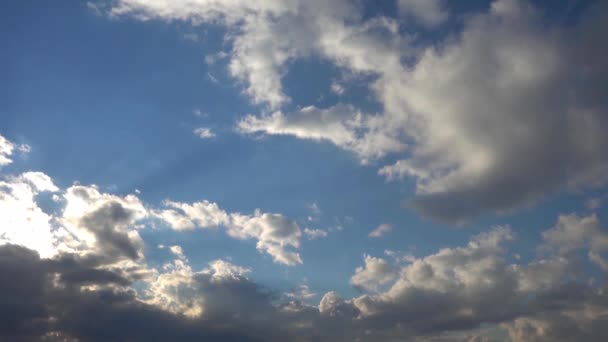 1920X1080 Fps Molto Bello Nuvole Blu Pulito Cielo Tempo Lapse — Video Stock