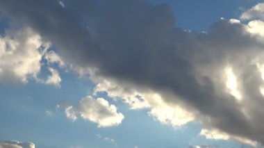 1920 x 1080 25 Fps. çok güzel bulutlarda mavi temiz gökyüzü Time Lapse Video.