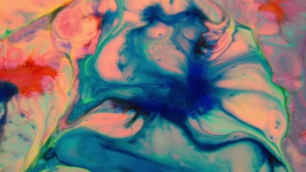 Organic Swirl Paint Explosion 1920X1080 Footage Amazing Organic Background Visual — Stock Video