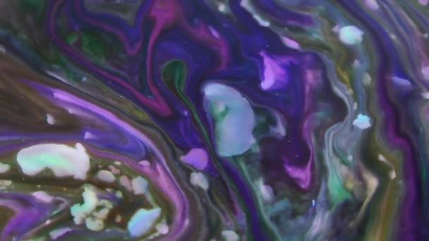 Tourbillon Organique Explosion Peinture Cette Séquence 1920X1080 Est Incroyable Fond — Video