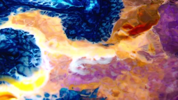 Tourbillon Organique Explosion Peinture Cette Séquence 1920X1080 Est Incroyable Fond — Video