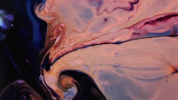 Organic Swirl Paint Explosion 1920X1080 Footage Amazing Organic Background Visual — Stock Video