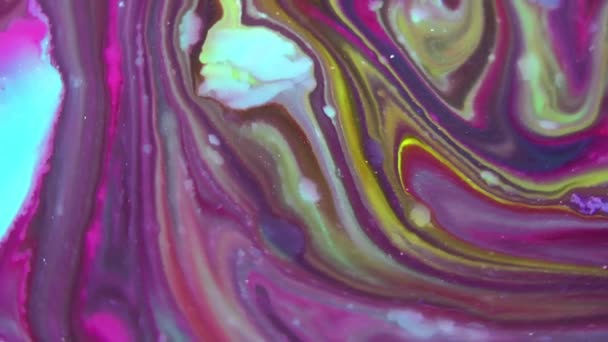 Organic Swirl Paint Explosion 1920X1080 Footage Amazing Organic Background Visual — Stock Video