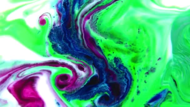 Biologische Swirl Verf Explosie Deze Beelden Van 1920 1080 Een — Stockvideo