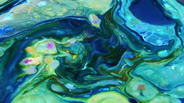 Organic Swirl Paint Explosion 1920X1080 Footage Amazing Organic Background Visual — Stock Video