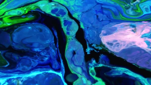 Organic Swirl Paint Explosion 1920X1080 Footage Amazing Organic Background Visual — Stock Video