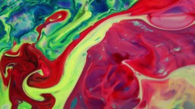 1920 x 1080 25 Fps. çok güzel soyut renkli canlı dönen renkler patlama boya patlama doku arka plan Video.