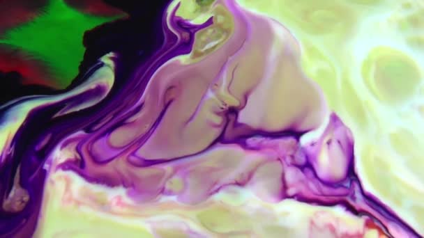 1920x1080 25 Fps. Très agréable résumé coloré vibrant tourbillonnant couleurs explosion peinture souffle texture arrière-plan vidéo .