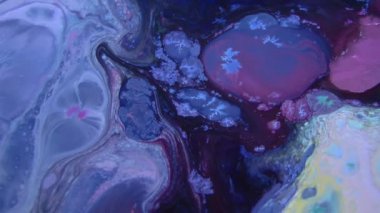 1920 x 1080 25 Fps. çok güzel mürekkep soyut sanat konusunda hava atan desen renk boya sıvı kavramı doku Video.