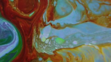1920 x 1080 25 Fps. çok güzel mürekkep soyut sanat konusunda hava atan desen renk boya sıvı kavramı doku Video.