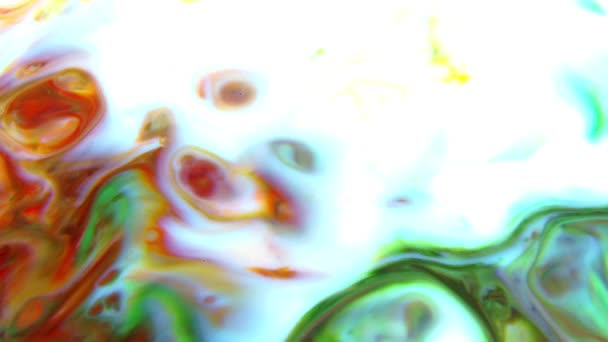 1920x1080 25 Fps. Très beau résumé Couleur Design Coloré Tourbillon Texture Fond Marbrage Vidéo .