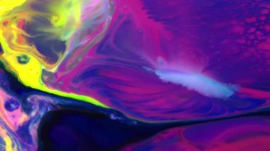 1920 x 1080 25 Fps. çok güzel soyut renk tasarım renkli girdap doku arka plan Ebru Video.