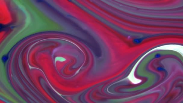 1920 1080 Fps とても素敵な抽象的な色デザインのカラフルな渦巻き模様テクスチャ背景の霜降りビデオ — ストック動画