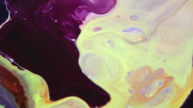 1920 x 1080 25 Fps. çok güzel soyut renk tasarım renkli girdap doku arka plan Ebru Video.