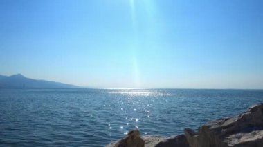 Deniz okyanus gündoğumu günbatımı güneş gökyüzü su plaj manzara bulutlar ufuk görünümü doğa arka plan