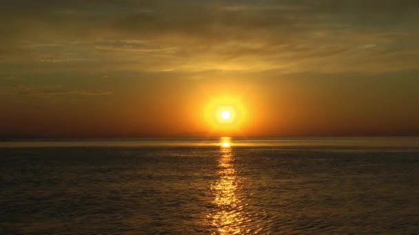 Deniz Okyanus Gündoğumu Günbatımı Güneş Gökyüzü Plaj Manzara Bulutlar Ufuk — Stok video
