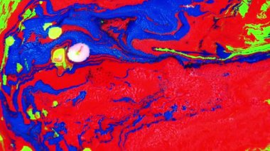 1920 x 1080 25 Fps. çok güzel soyut renk tasarım renkli girdap doku arka plan Ebru Video.