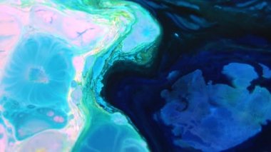 1920 x 1080 25 Fps. çok güzel mürekkep soyut sanat konusunda hava atan desen renk boya sıvı kavramı doku Video.