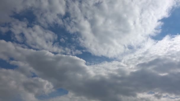 Sehr Schöne Wolken Blauen Sauberen Himmel Zeitraffer Video — Stockvideo