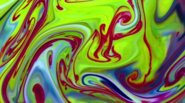 1920 x 1080 25 Fps. çok güzel mürekkep soyut sanat konusunda hava atan desen renk boya sıvı kavramı doku Video.