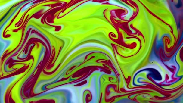 1920X1080 Fps Very Nice Ink Abstract Arty Pattern Colour Paint — Stock Video