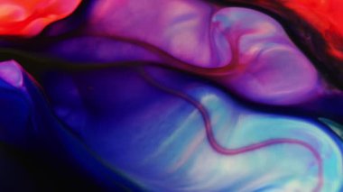 1920 x 1080 25 Fps. çok güzel mürekkep soyut sanat konusunda hava atan desen renk boya sıvı kavramı doku Video.