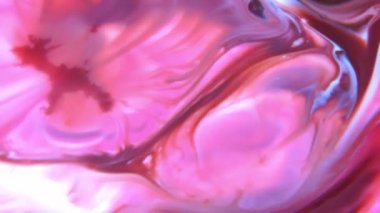 1920 x 1080 25 Fps. çok güzel mürekkep soyut sanat konusunda hava atan desen renk boya sıvı kavramı doku Video.