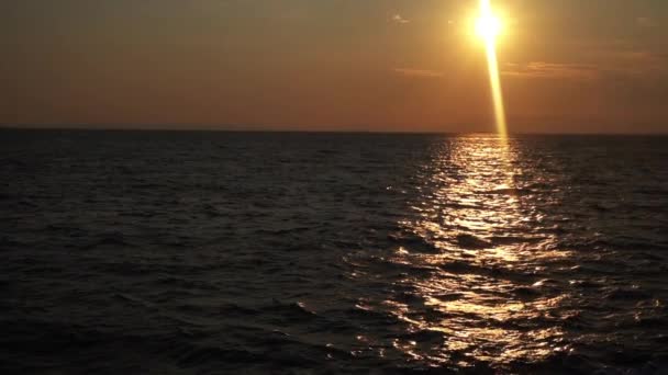 Meer Meer Sonnenuntergang Sonnenaufgang Sonne Himmel Wasser Strand Landschaft Wolken — Stockvideo