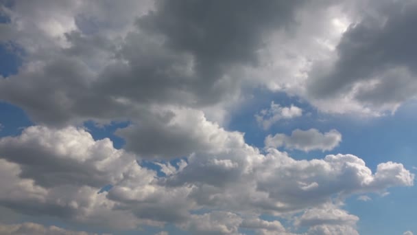 Nagyon Szép Felhők Kék Tiszta Égbolt Időközű Videó — Stock videók