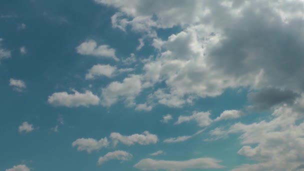 Zeer Mooie Wolken Blauwe Clean Sky Timelapse Video — Stockvideo