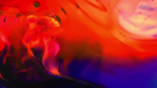 Органические Завихрения Взрыв Краски Отснятый Материал 1920X1080 Является Удивительным Органическим — стоковое видео